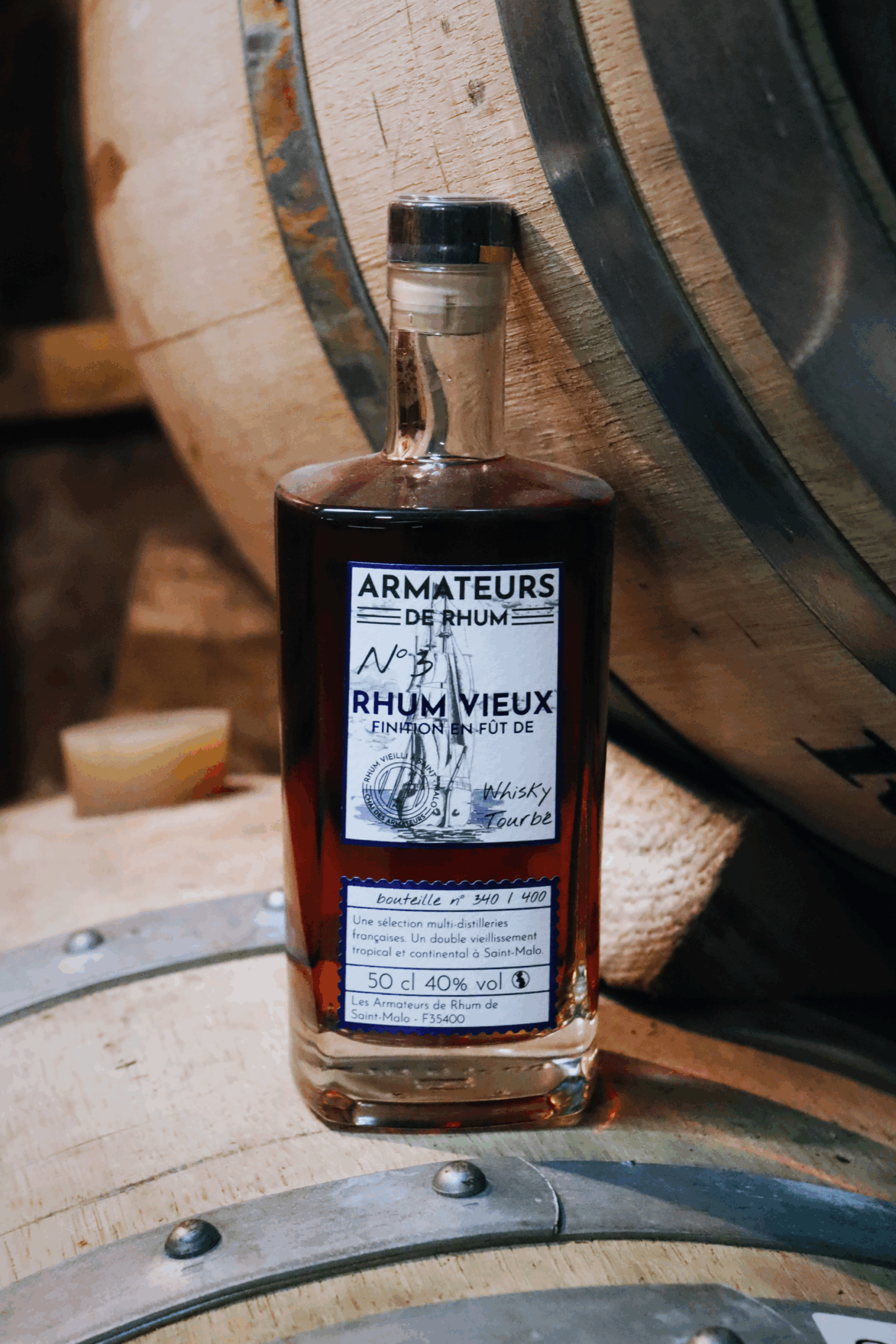 Rhum vieux – Finish ex-fût « Whisky Tourbé » – Cuvée n°3