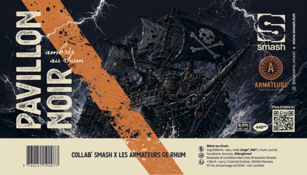 Bière au Rhum - Pavillon Noir - Armateurs de Rhum X Brasserie SMASH